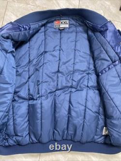 Veste bomber en satin vintage des années 90 Nike North Carolina UNC Tar Heels Taille XXL pour homme