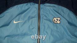 Veste coupe-vent zippée UNC NIKE TEAM rare des années 1980 3XL NORTH CAROLINA TARHEELS