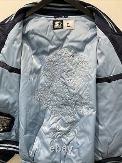 Veste de Varsity en satin North Carolina Tar Heels STARTER neuve avec étiquette
