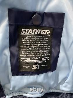 Veste de Varsity en satin North Carolina Tar Heels STARTER neuve avec étiquette