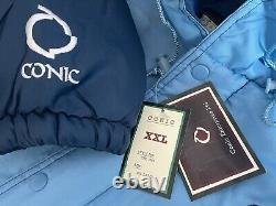 Veste de blouson conique UNC Tar Heels vintage pour hommes taille XXL morte stock NWT 90s NOS