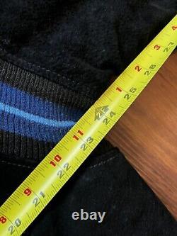 Veste de lettres en cuir suédé des Tar Heels de Caroline du Nord de style rétro, taille moyenne