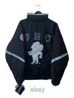 Veste manteau UNC Tar Heels vintage triple sept rétro morte-stock neuve étiquetée taille homme large.