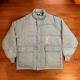 Veste Pour Hommes Vtg North Carolina Tar Heels Chalk Line Unc Puffer Ski Coat Usa Zip L
