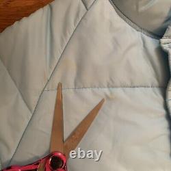 Veste pour hommes Vtg North Carolina Tar Heels Chalk Line UNC Puffer Ski Coat USA Zip L
