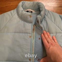 Veste pour hommes Vtg North Carolina Tar Heels Chalk Line UNC Puffer Ski Coat USA Zip L