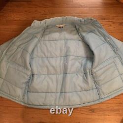 Veste pour hommes Vtg North Carolina Tar Heels Chalk Line UNC Puffer Ski Coat USA Zip L