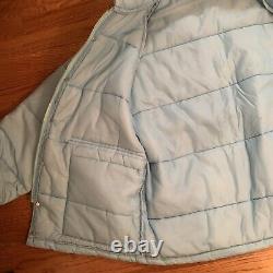 Veste pour hommes Vtg North Carolina Tar Heels Chalk Line UNC Puffer Ski Coat USA Zip L