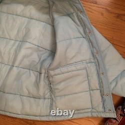 Veste pour hommes Vtg North Carolina Tar Heels Chalk Line UNC Puffer Ski Coat USA Zip L
