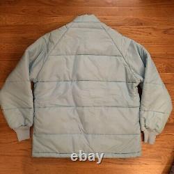 Veste pour hommes Vtg North Carolina Tar Heels Chalk Line UNC Puffer Ski Coat USA Zip L