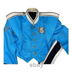 Veste uniforme de la fanfare des Tar Heels de l'UNC VTG RARE objet de collection DÉFAUTS