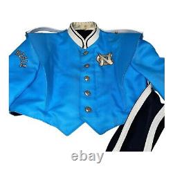 Veste uniforme de la fanfare des Tar Heels de l'UNC VTG RARE objet de collection DÉFAUTS