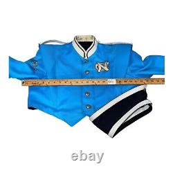 Veste uniforme de la fanfare des Tar Heels de l'UNC VTG RARE objet de collection DÉFAUTS