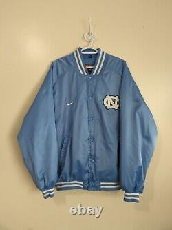 Veste vintage Nike North Carolina Tar Heels bleu poudre pour hommes XL