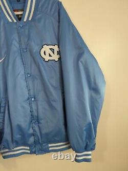 Veste vintage Nike North Carolina Tar Heels bleu poudre pour hommes XL