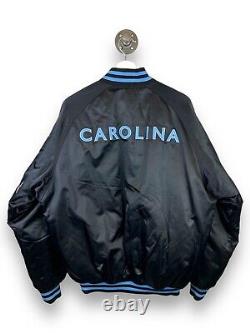 Veste vintage en satin isolé Nike UNC North Carolina Tarheels Taille Medium