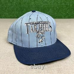 Vintage 90's Le Jeu North Carolina Tar Heels Pinstripe Snapback Hat UNC