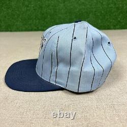 Vintage 90's Le Jeu North Carolina Tar Heels Pinstripe Snapback Hat UNC