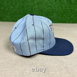 Vintage 90's Le Jeu North Carolina Tar Heels Pinstripe Snapback Hat UNC