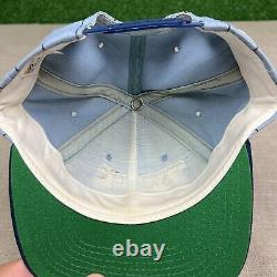 Vintage 90's Le Jeu North Carolina Tar Heels Pinstripe Snapback Hat UNC