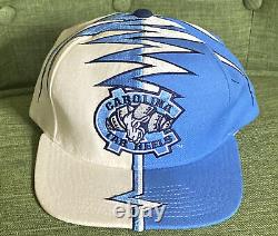Vintage 90s Caroline Du Nord Starter Tarheels Whiteside Ws Shockwave Hat Rare Unc