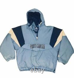 Vintage 90s Starter Caroline Du Nord Unc Tar Talons Puffer Jacket Taille L Large