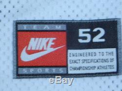 Vintage Authentique Nike Unc Tar Heels En Caroline Du Nord Ed Cota # 5 White Jersey 52