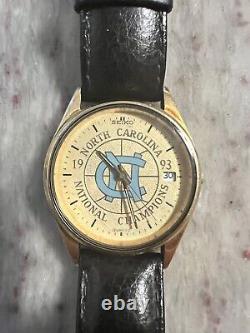 Vintage De Travail Seiko 1993 Ncaa Championship Watch Unc North Carolina Tar Talons