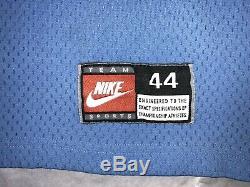 Vintage Nike Unc Caroline Du Nord Tar Heels Michael Jordan Authentique Jersey Sz. 44