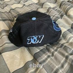 Vintage University Of North Carolina Tarheels Unc Graffiti Snapback Hat Tow Années 90