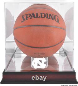 Vitrine de Basketball UNC Tar Heels Finition Antique avec Miroir Arrière