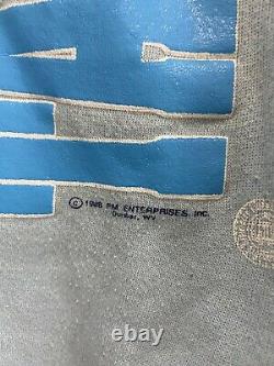 Vtg 80s Unc Tar Heels Rameses Big Graphic Soft Tultex Raglan Sweatshirt XL Etats-unis