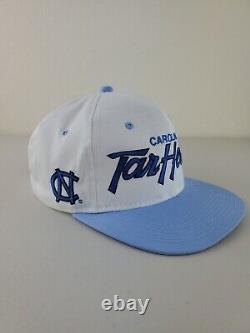Vtg Sports Specialties Carolina TarHeels UNC Script Le chapeau snapback en serge