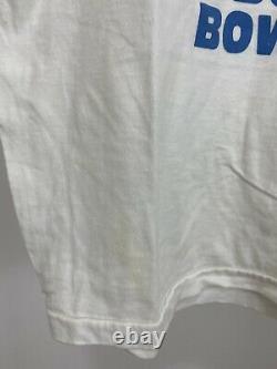 Vtg Unc Tar Talons 1980 Bluebonnet Bowl Mince Simple Deux Tons T-shirt Taille M