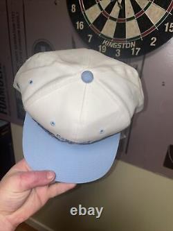 Vtg Unc Tarheels Sports Specialties Script Snapback Hat Twill 90s Cap College